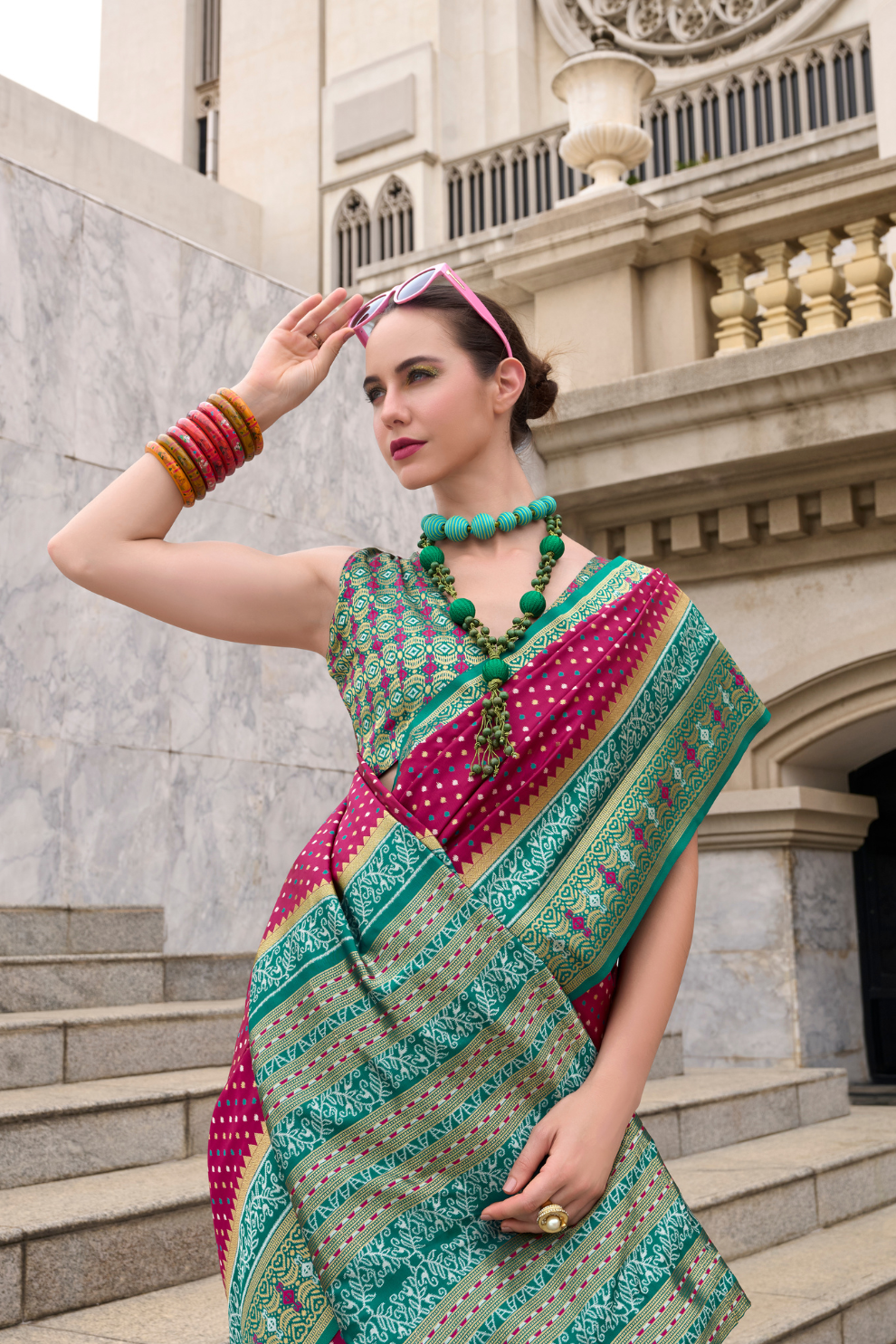 Royal Grace – Pure Soft Banarasi Silk Saree with Rich Zari Weaving - LaVante Fashion