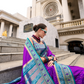 Royal Grace – Pure Soft Banarasi Silk Saree with Rich Zari Weaving - LaVante Fashion