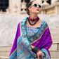 Royal Grace – Pure Soft Banarasi Silk Saree with Rich Zari Weaving - LaVante Fashion