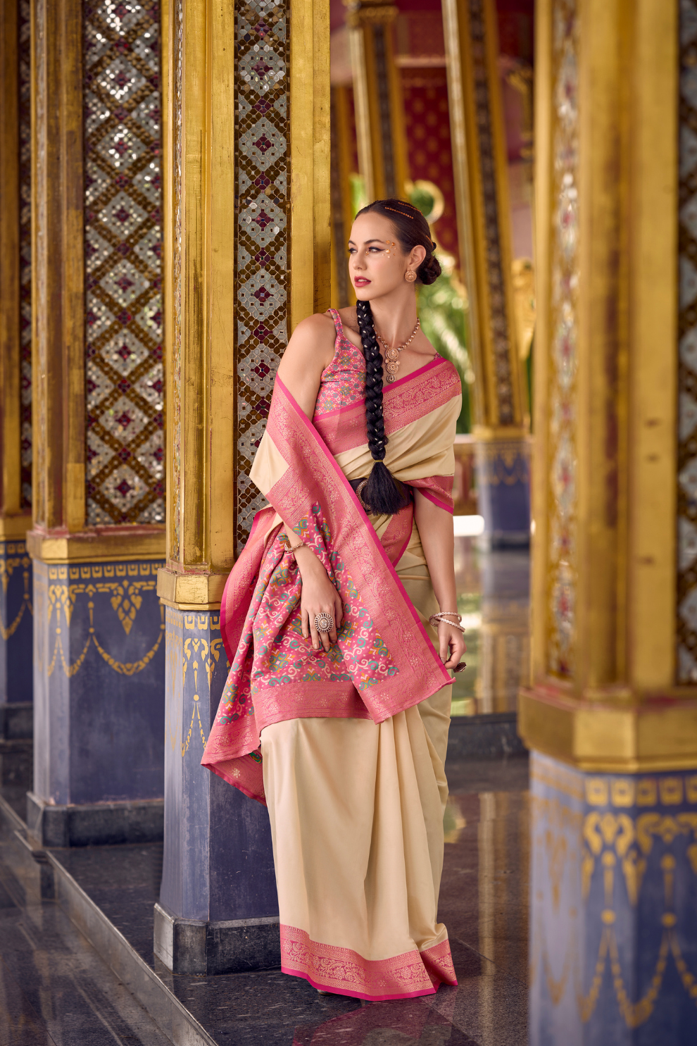 Pure Soft Banarasi Silk Saree with Traditional Zari Weaving - LaVante Fashion
