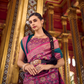 Pure Soft Banarasi Silk Saree with Traditional Zari Weaving - LaVante Fashion