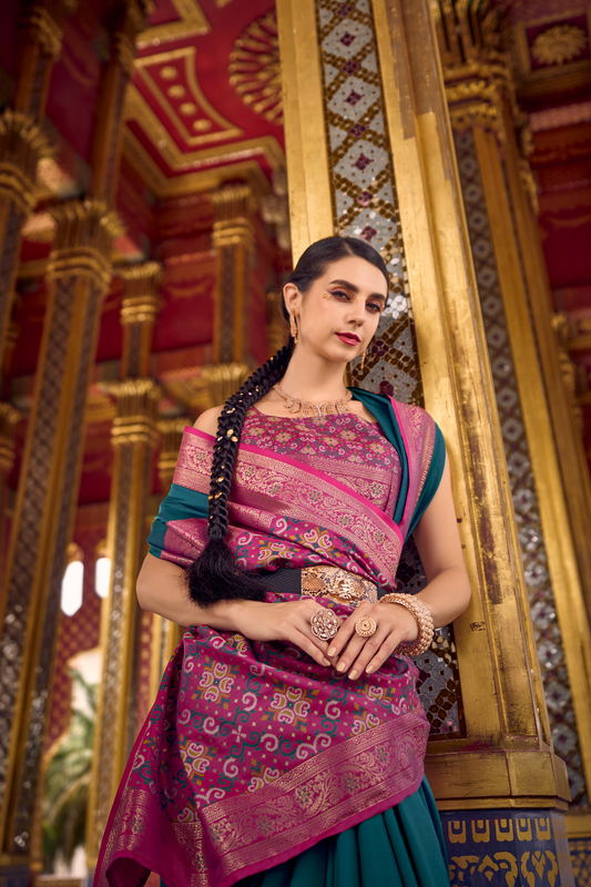 Pure Soft Banarasi Silk Saree with Traditional Zari Weaving - LaVante Fashion
