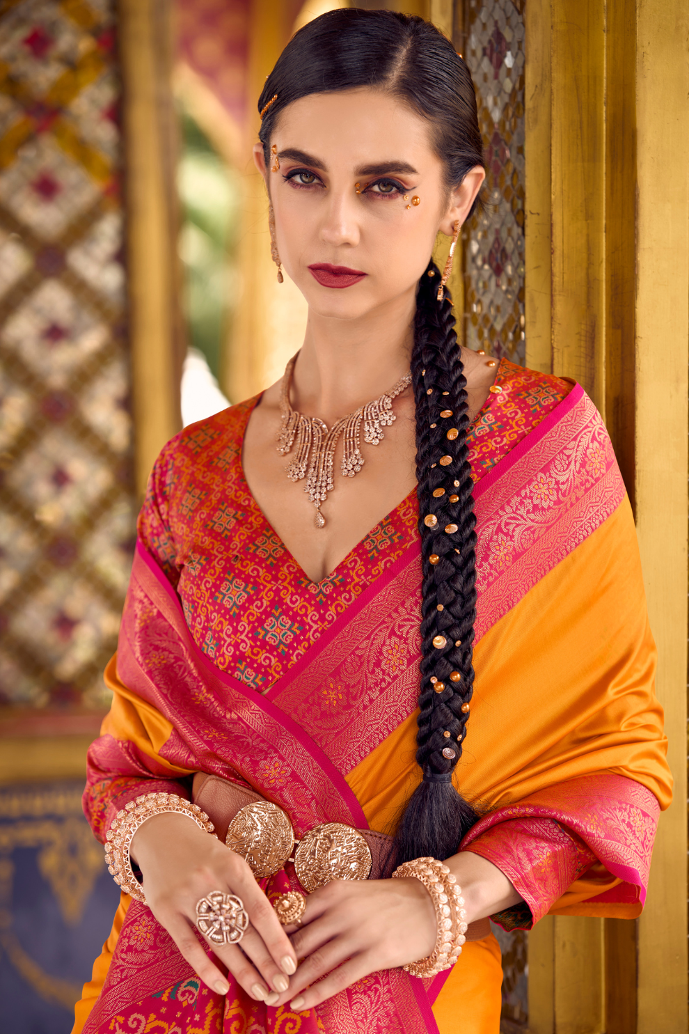 Pure Soft Banarasi Silk Saree with Traditional Zari Weaving - LaVante Fashion