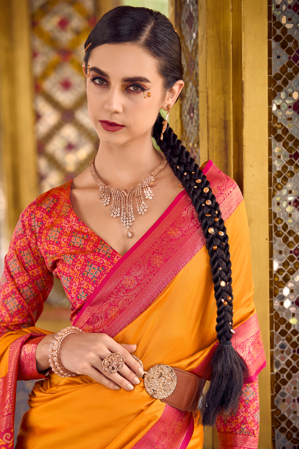 Pure Soft Banarasi Silk Saree with Traditional Zari Weaving - LaVante Fashion