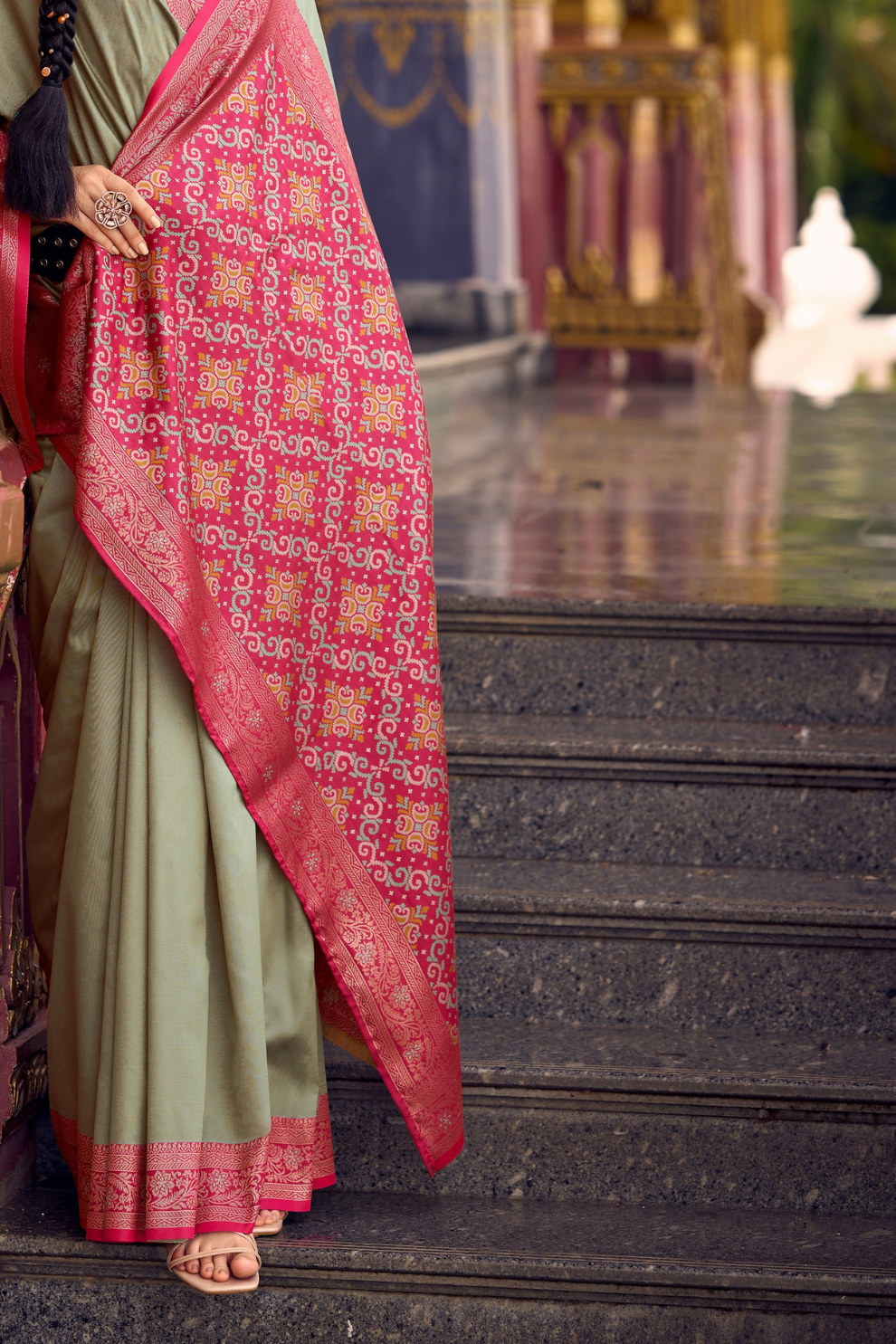 Pure Soft Banarasi Silk Saree with Traditional Zari Weaving - LaVante Fashion