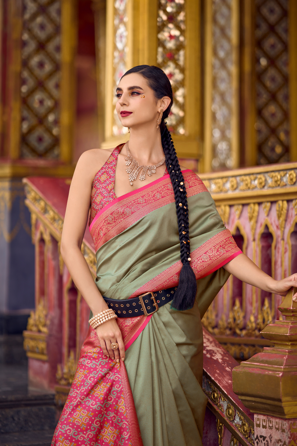 Pure Soft Banarasi Silk Saree with Traditional Zari Weaving - LaVante Fashion