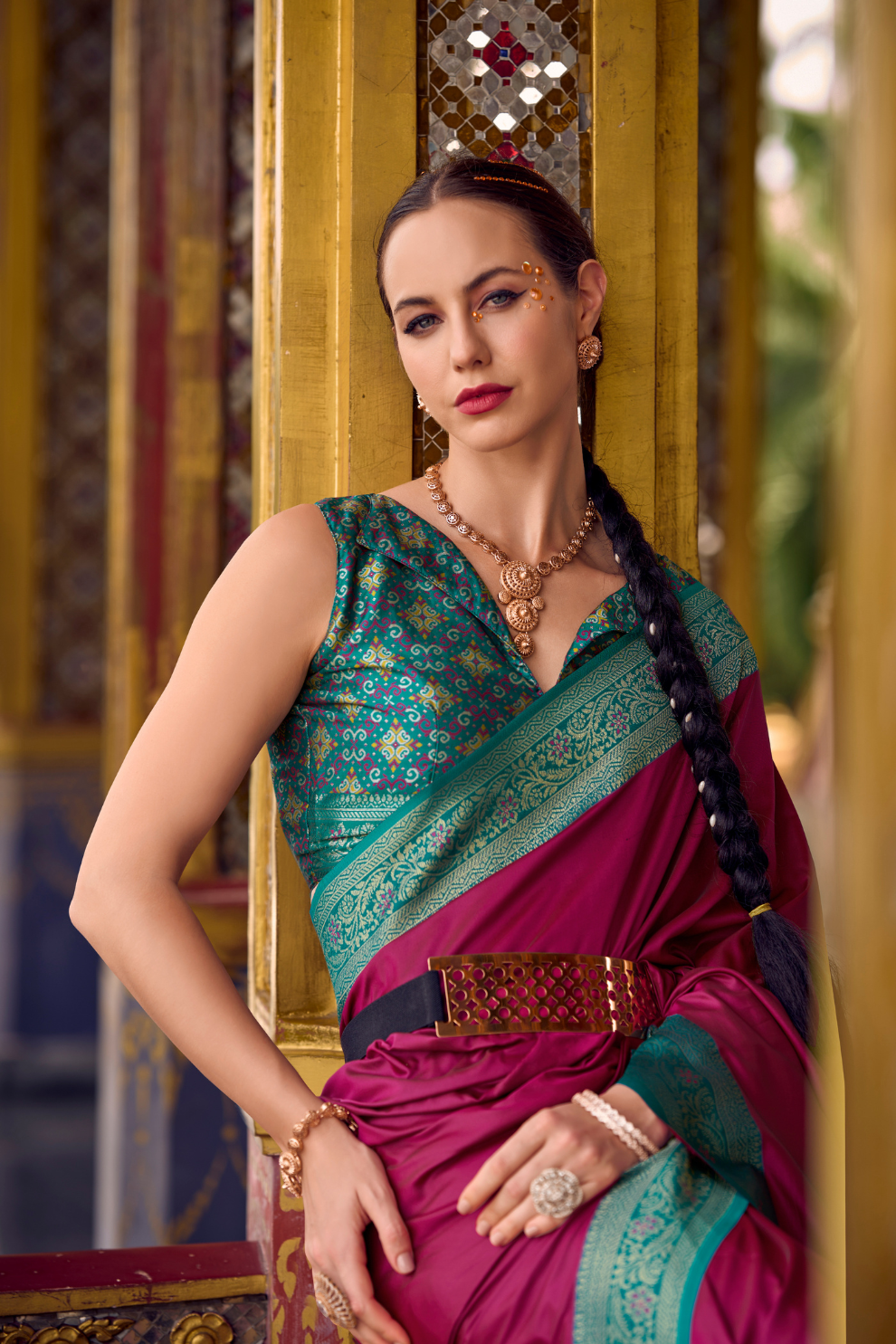 Pure Soft Banarasi Silk Saree with Traditional Zari Weaving - LaVante Fashion