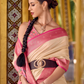 Pure Soft Banarasi Silk Saree with Traditional Zari Weaving - LaVante Fashion
