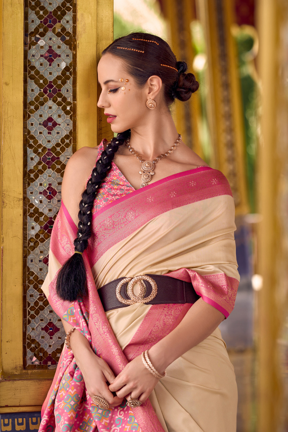 Pure Soft Banarasi Silk Saree with Traditional Zari Weaving - LaVante Fashion