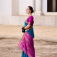Soft Silk Saree with Ikkat Border and Classic Elegance - LaVante Fashion