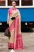 Soft Silk Saree with Ikkat Border and Classic Elegance - LaVante Fashion