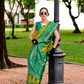 Soft Silk Saree with Ikkat Border and Classic Elegance - LaVante Fashion