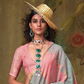 Pure Spun Rangkaat Weaving Saree with Heavy Pallu & Tassels