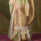 Pure Spun Rangkaat Weaving Saree with Heavy Pallu & Tassels