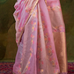 Pure Spun Rangkaat Weaving Saree with Heavy Pallu & Tassels