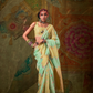 Pure Spun Rangkaat Weaving Saree with Heavy Pallu & Tassels