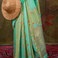Pure Spun Rangkaat Weaving Saree with Heavy Pallu & Tassels