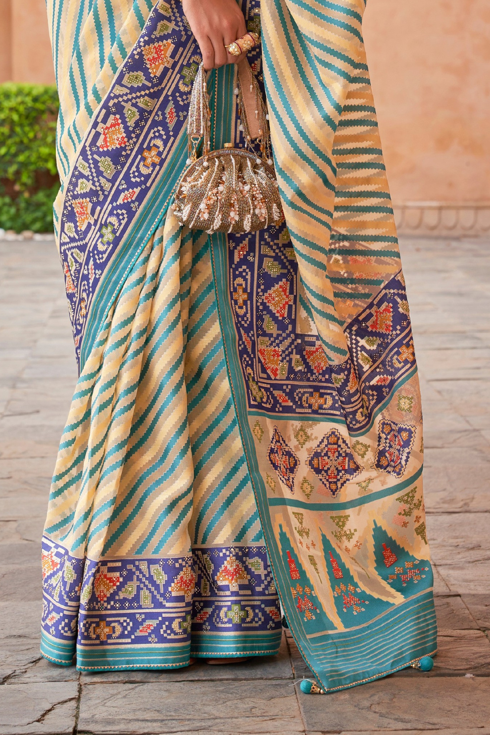 Elegant Tissue Silk Saree with Patola Designer Blouse