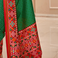 Pure Tussar Silk Saree with Patola Print & Lagdi Patta Pallu