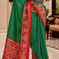Pure Tussar Silk Saree with Patola Print & Lagdi Patta Pallu