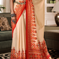 Pure Tussar Silk Saree with Patola Print & Lagdi Patta Pallu