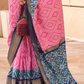 Classy Mehndi Traditional Saree with Elegant Weaving Work