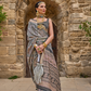 Traditional Wear Pure Silk Saree with Artistic Prints