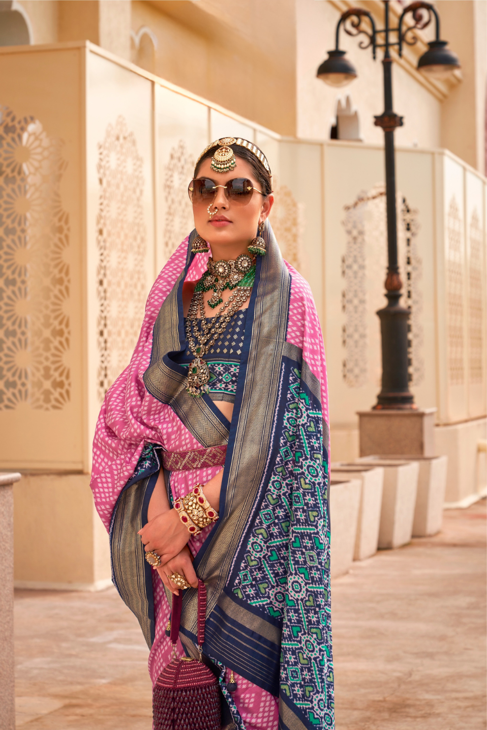 Classy Mehndi Traditional Saree with Elegant Weaving Work