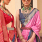 Classy Mehndi Traditional Saree with Elegant Weaving Work
