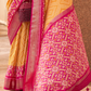 Classy Mehndi Traditional Saree with Elegant Weaving Work