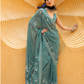 Designer Poly Viscose Silk Georgette Saree with Digital Prints