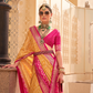 Classy Mehndi Traditional Saree with Elegant Weaving Work