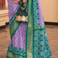 Classy Mehndi Traditional Saree with Elegant Weaving Work