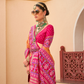 Classy Mehndi Traditional Saree with Elegant Weaving Work