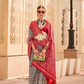 Classy Mehndi Traditional Saree with Elegant Weaving Work