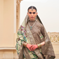 Modern Foil Printed Silk Saree with Aqua Inspired Finish