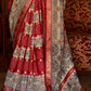 Elegant Pure Silk Bandhani Saree with Weaving and Artistic Print