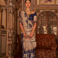 Elegant Pure Silk Bandhani Saree with Weaving and Artistic Print