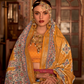 Elegant Pure Silk Bandhani Saree with Weaving and Artistic Print