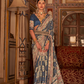 Elegant Pure Silk Bandhani Saree with Weaving and Artistic Print