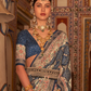 Elegant Pure Silk Bandhani Saree with Weaving and Artistic Print