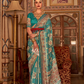 Elegant Pure Silk Bandhani Saree with Weaving and Artistic Print