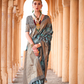 Designer Poly Viscose Silk Saree with Printed Foil Touch