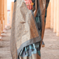 Designer Poly Viscose Silk Saree with Printed Foil Touch