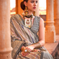 Designer Poly Viscose Silk Saree with Printed Foil Touch