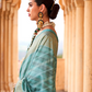 Designer Poly Viscose Silk Saree with Printed Foil Touch