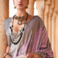 Designer Poly Viscose Silk Saree with Printed Foil Touch