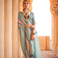 Designer Poly Viscose Silk Saree with Printed Foil Touch
