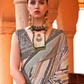 Designer Poly Viscose Silk Saree with Printed Foil Touch