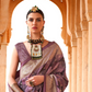Designer Poly Viscose Silk Saree with Printed Foil Touch